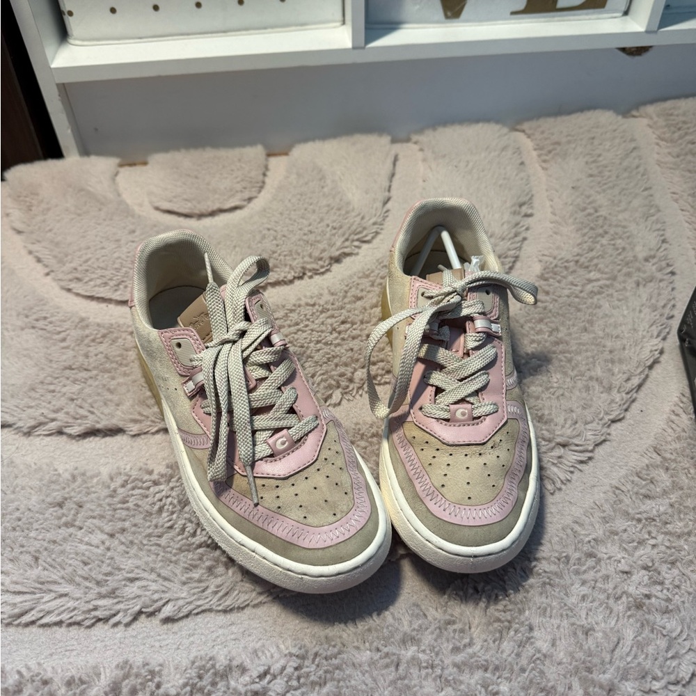 Pink coach shoes